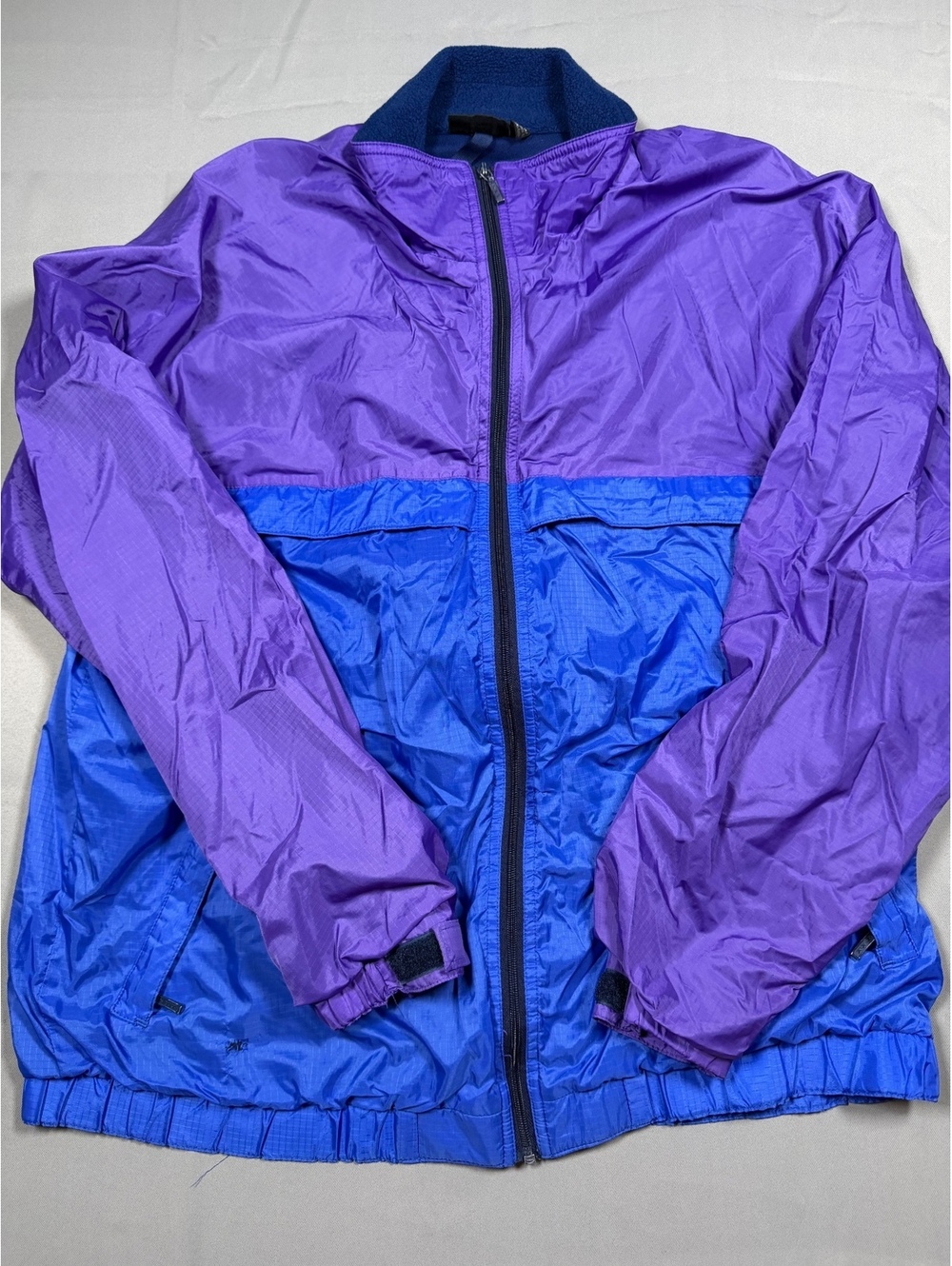Vintage Patagonia Jacket Mens M Purple Blue Colorblock 80s 90s Windbreaker